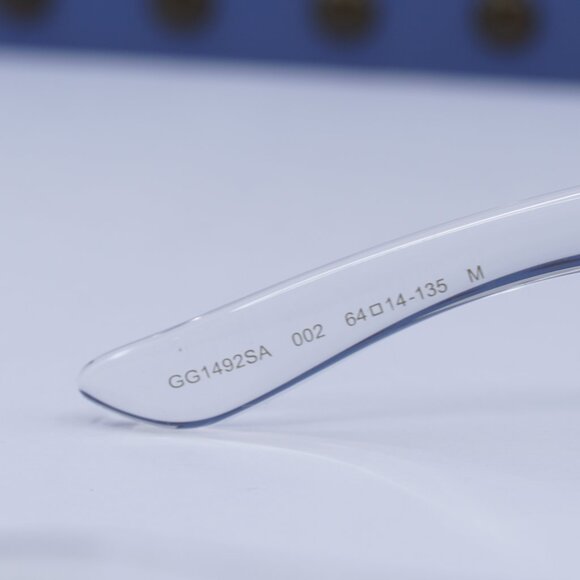 Final Price! Gucci GG1492SA 002 Transparent/Grey Sunglasses - Picture 8 of 12